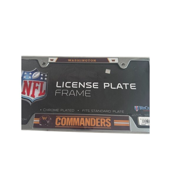 NFL Washington Commanders License Plate Frame NEW NWT - Picture 4 of 5